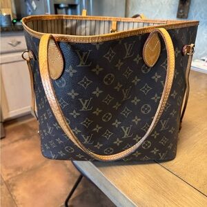 Louis Vuitton Brown Monogram Canvas Never Full Tote
